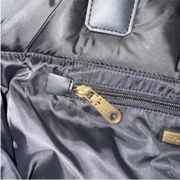 Tory Burch Black Puffer Tote - Picture 7 of 10